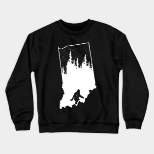 Indiana Bigfoot Gift Crewneck Sweatshirt